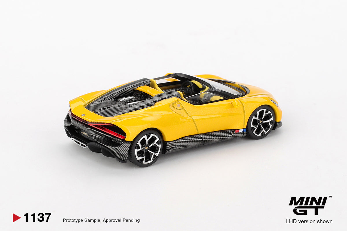 2023 Bugatti W16, Mistral Yellow – afbeelding 3