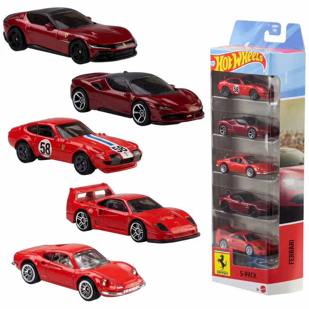 Hot Wheels Ferrari 5 pack