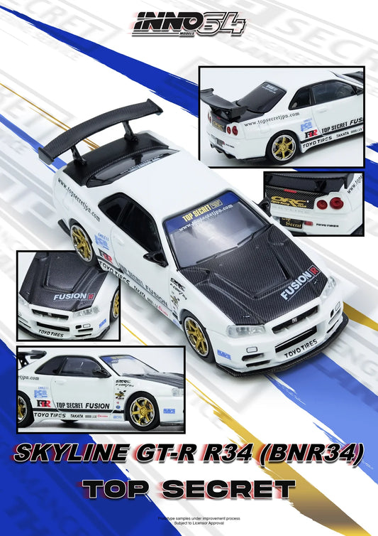 Top Secret R34 GT-R, White
