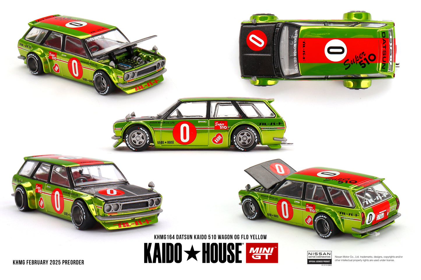 Datsun KAIDO 510 Wagon OG Flo Yellow