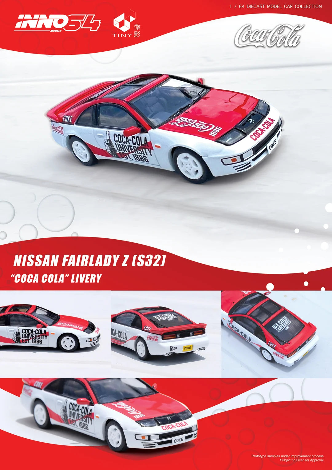 Nissan Fairlady Z S30 Coca-Cola Livery, Red/White