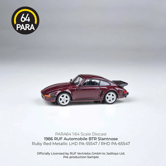 1986 RUF BTR, slantnose ruby red metallic LHD