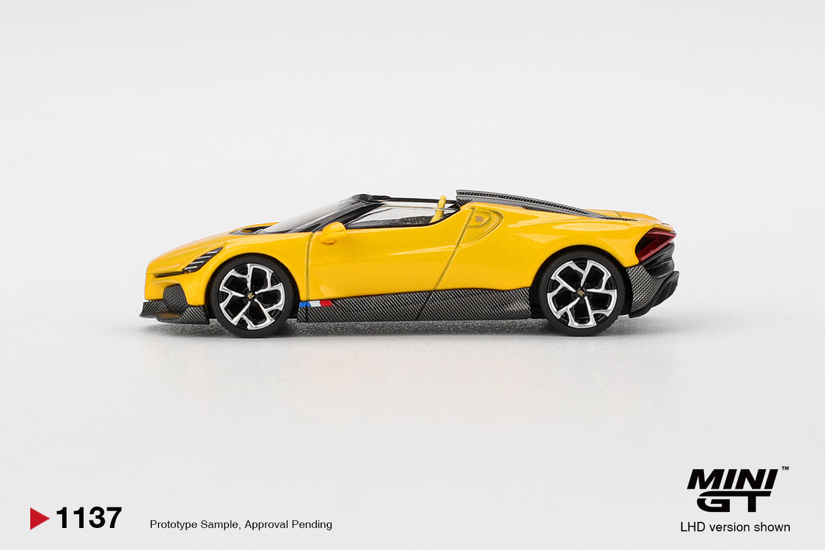 2023 Bugatti W16, Mistral Yellow – afbeelding 2