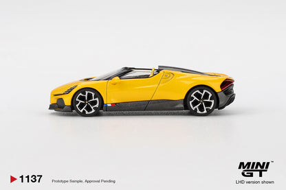 2023 Bugatti W16, Mistral Yellow – afbeelding 2