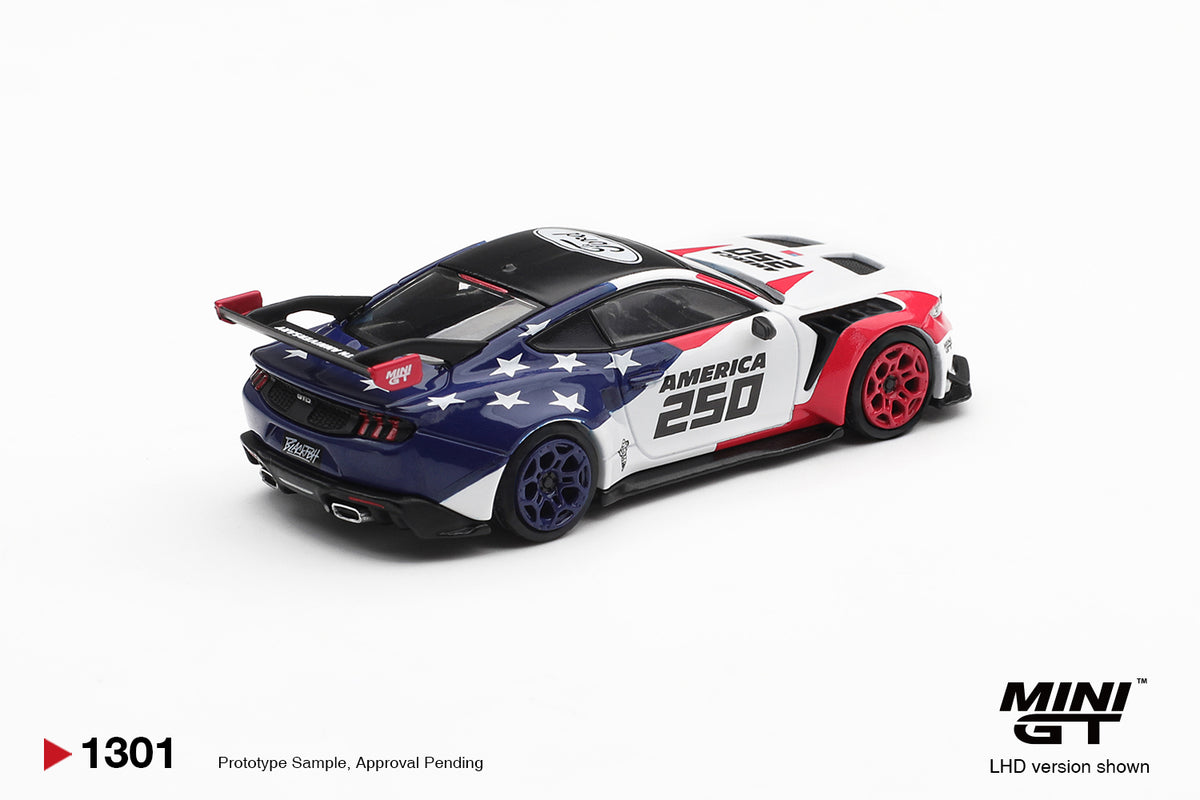 2026 Ford Mustang GTD America 250 USA Exclusive, White/Blue/Red