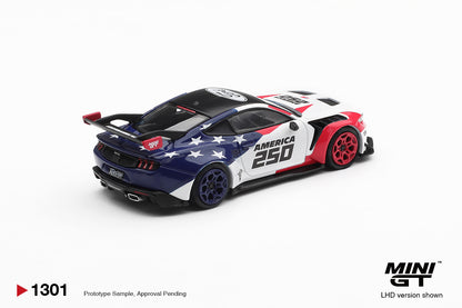 2026 Ford Mustang GTD America 250 USA Exclusive, White/Blue/Red