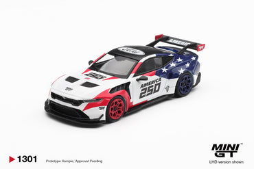 2026 Ford Mustang GTD America 250 USA Exclusive, White/Blue/Red