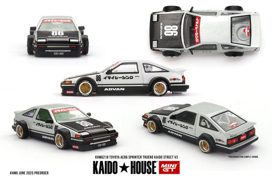 1983 Toyota AE86 Sprinter Trueno Kaido Street V2, Black/Grey/White
