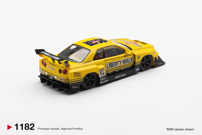 2025 Nissan GTR (R34) Skyline Super Silhouette Sport, Yellow