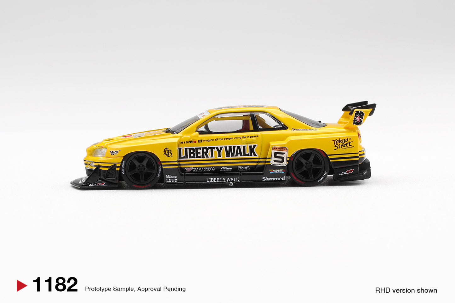 2025 Nissan GTR (R34) Skyline Super Silhouette Sport, Yellow