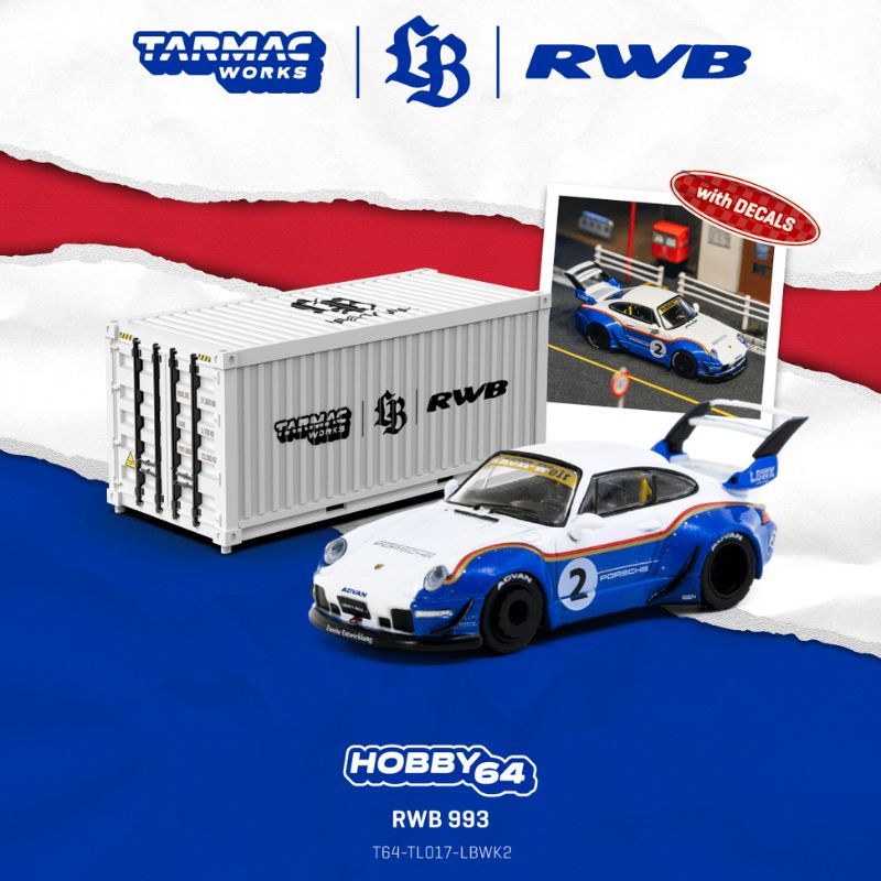 Porsche RWB 993 #2 Liberty Walk, Blue/White
