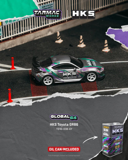 Toyota GR86 in a HKS Limited Tin Can, grey