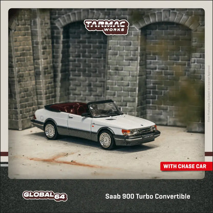 Saab 900 turbo convertible, white