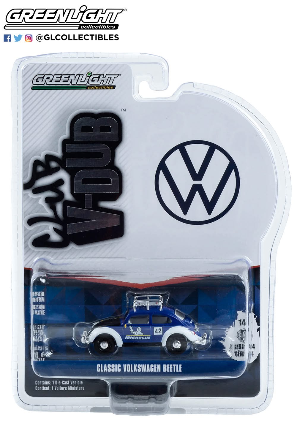 Volkswagen Beetle with Roof Rack Michelin Tires