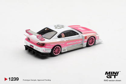 2026 Nissan Silvia (S15) LB-Super Silhouette AmoCulture, White/Pink (RHD)