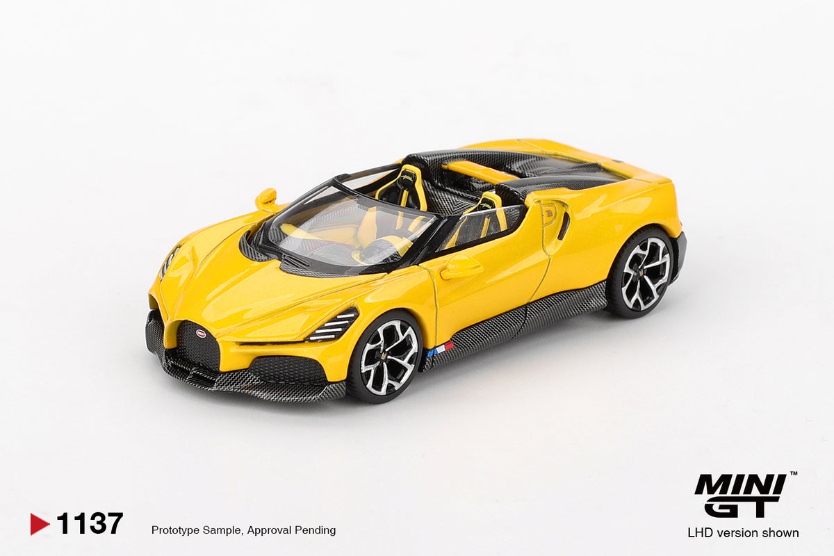 2023 Bugatti W16, Mistral Yellow – afbeelding 1