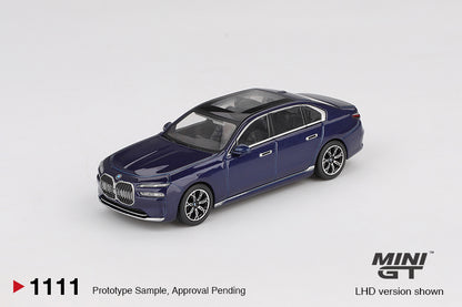 BMW i7 xDrive60 Tanzanite Blue Metallic