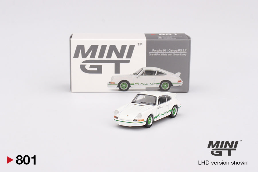 Porsche 911 Carrera RS 2.7 Grand Prix White with Green Livery
