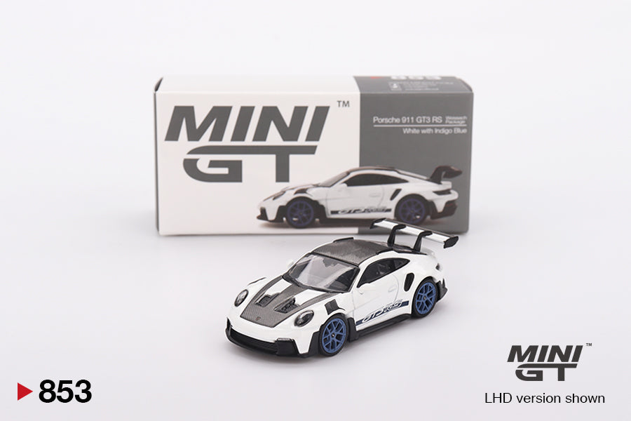 Porsche 911 (992) GT3 RS Weissach Package White with Indigo Blue