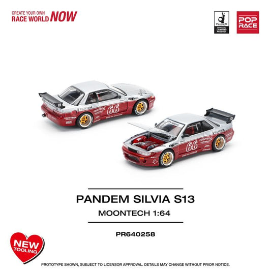 Pandem Nissan Silvia S13, Moontech Red